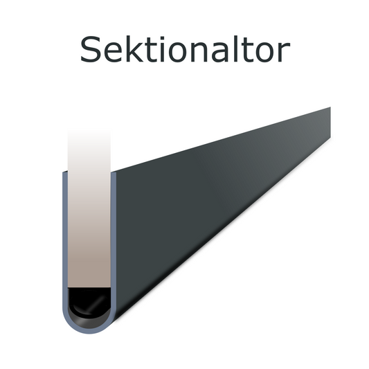 Dichtung für Sektionaltor – Magnetische Tordichtung mit Nagerschutz